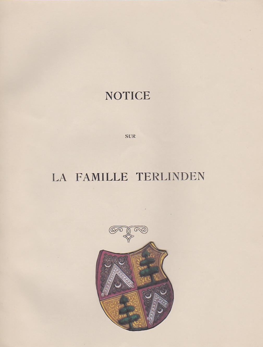 Notice on the Terlinden Family